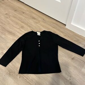 Black 3/4 Sleeve with Design